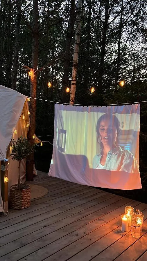 Zelt für 4 Personen, mit Ausblick und Seeblick sowie Garten, mit Haustier - 1