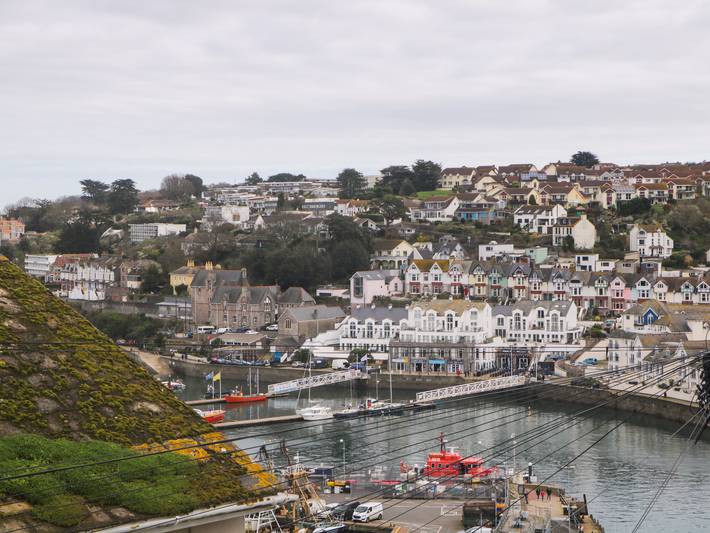 Pebble Bay in Brixham, Torbay