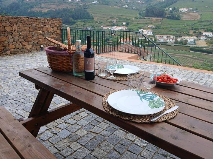 Casa de férias para 5 pessoas, com piscina e vista e ainda jardim em Baião