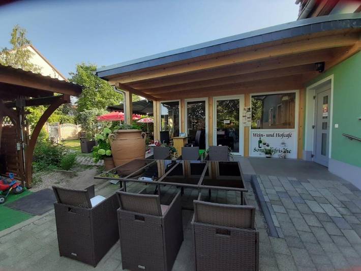 Ferienwohnung für 3 Personen, mit Garten und Ausblick