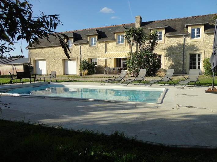 Maison de vacances pour 8 personnes, avec Terrasse ainsi que Jardin et Piscine