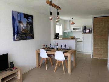 Gîte pour 4 personnes, avec vue et balcon dans Plage De La Jetee Andernos Les Bains