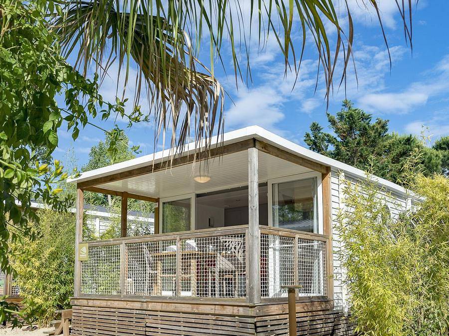 Camping Sandaya - Les Vagues - Mobilhome 4 personnes - Cottage Robinson 4p 2ch clim **** in Plages des Cabanes de Fleury, Vendres