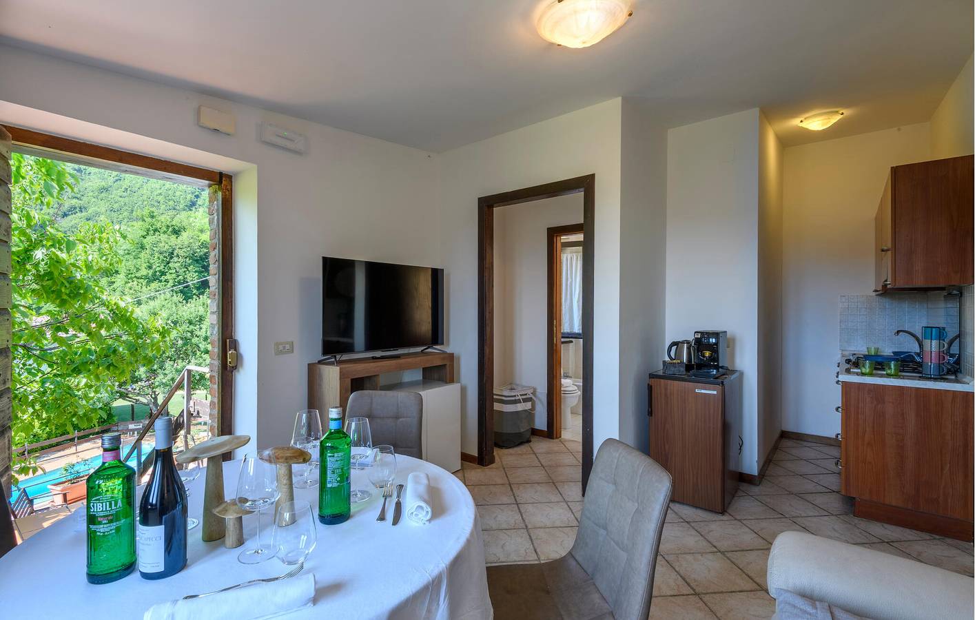 Appartement de vacances entier, Appartement de vacances pour 4 personnes avec piscine in Montemonaco, Parc national de Monti Sibillini