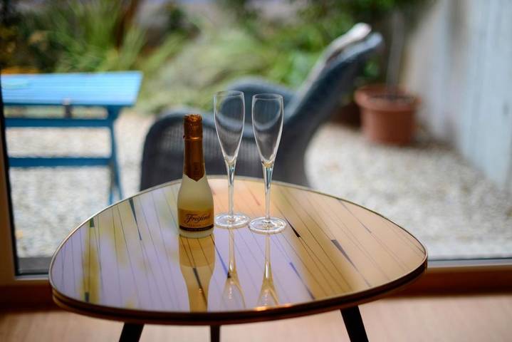 Ferienwohnung für 3 Personen, mit Terrasse und Garten in Murten