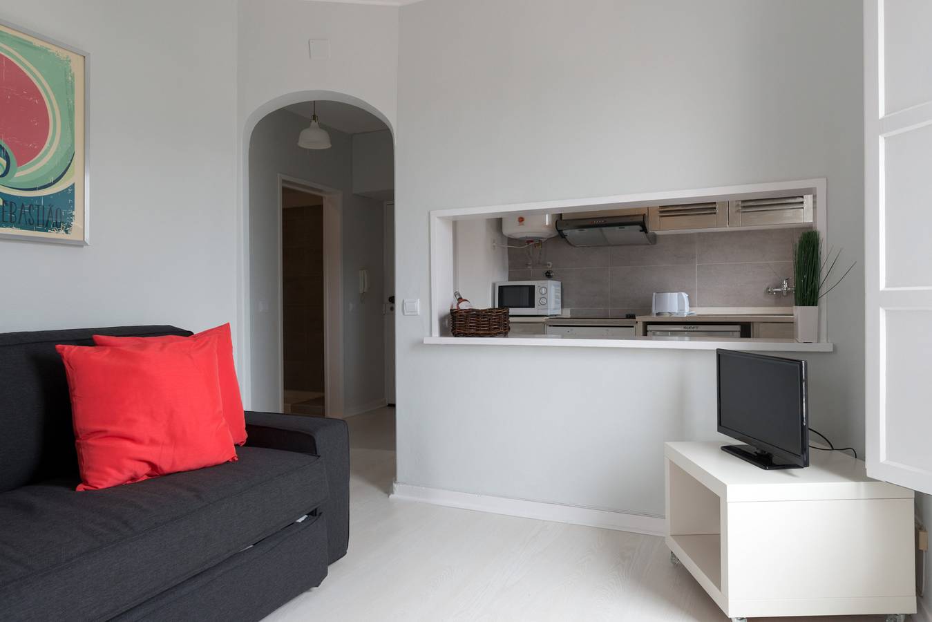 Ganze Wohnung, Ferienwohnung für 3 Personen mit Balkon in Praia dos Pescadores (Ericeira), Ericeira