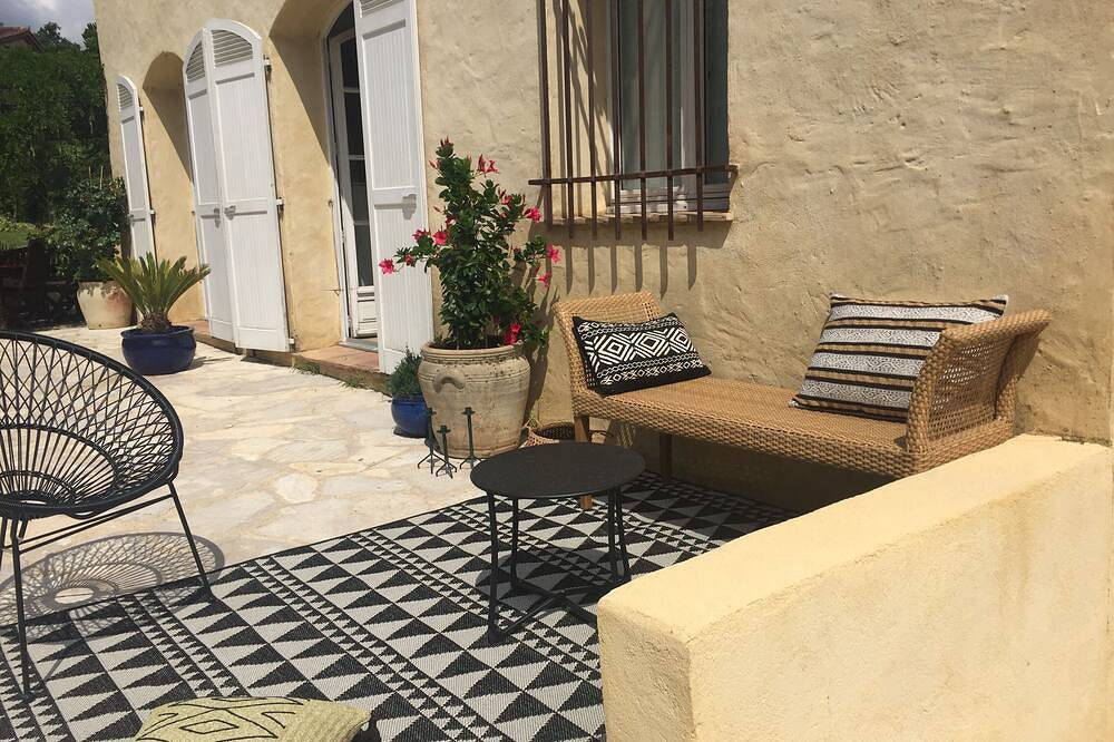 Mas charme 6 pers écrin verdure piscine cascade Grasse bl prestations in Grasse, Cannes und Umgebung