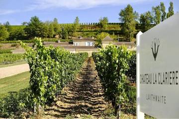 Location de vacances pour 4 personnes, avec jardin ainsi que vue et terrasse à Saint-Magne-de-Castillon
