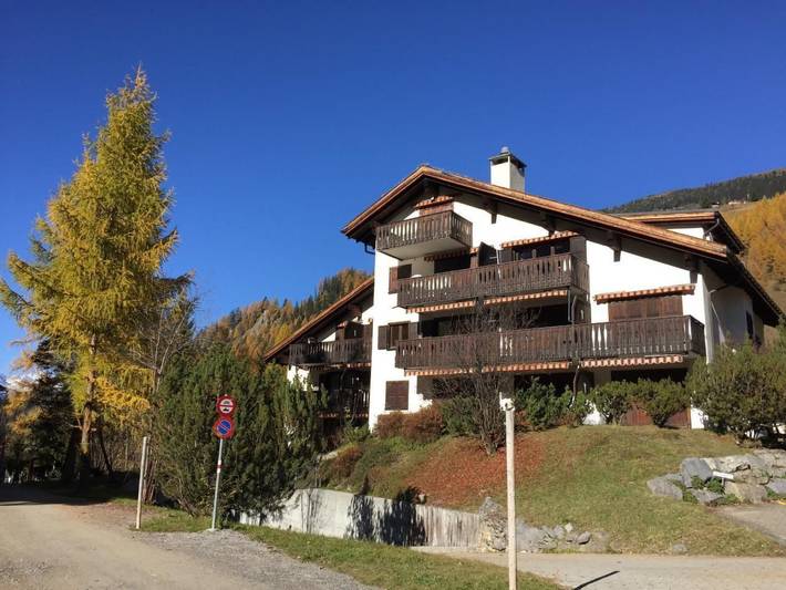 Ferienwohnung für 5 Personen, mit Balkon und Garten in Bergün
