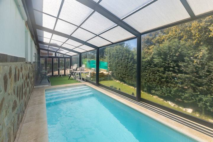 Casa rural con piscina para 7 personas, con Jardín en Sierra de Guadarrama