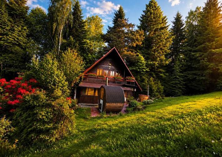 Dom dla 8 osób, z Balkon i Taras oraz Ogród i Basen w Myślenice