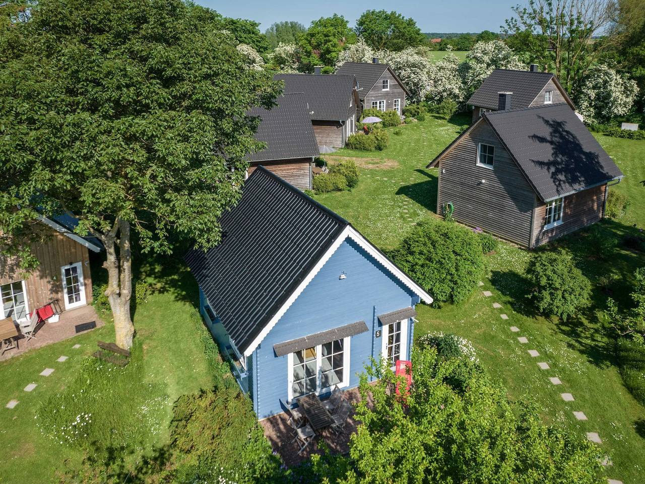 Ganze Ferienwohnung, Schmidt'S Ferienhäuser im Grünen - Ferienhaus 5 in Lüdershagen, Vorpommern