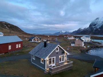 Chalet für 6 Personen, mit Garten und Ausblick auf den Lofoten