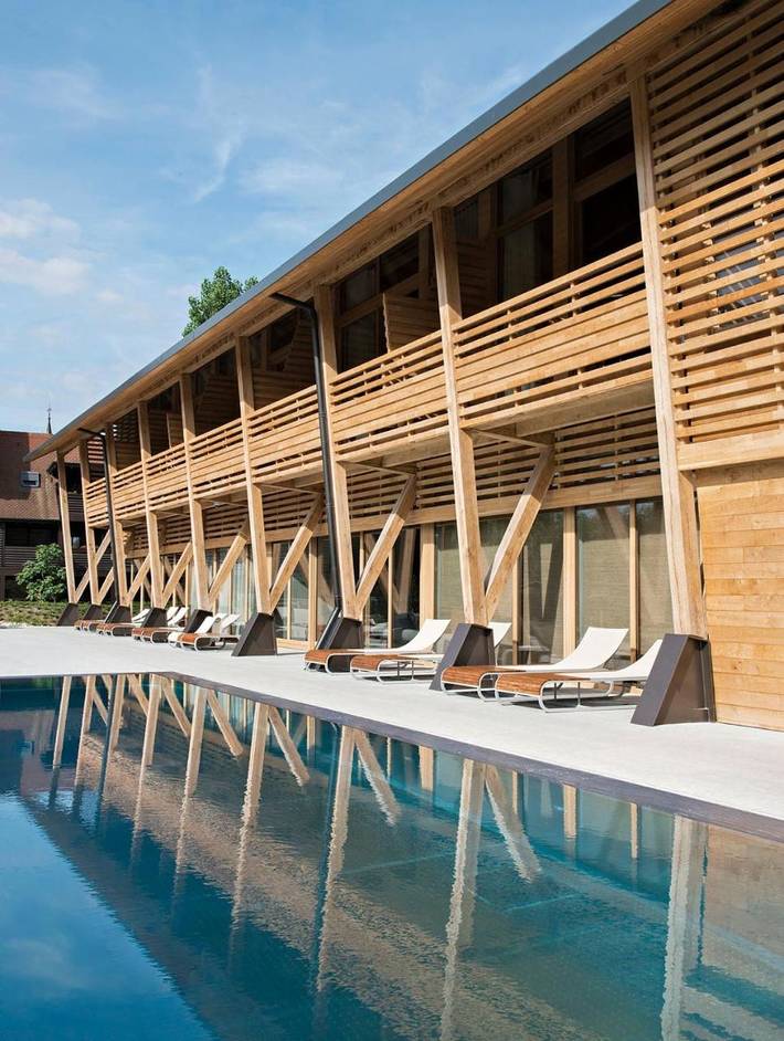 Hôtel pour 2 personnes, avec Balcon et Jacuzzi ainsi que Terrasse et Jardin à Illhaeusern