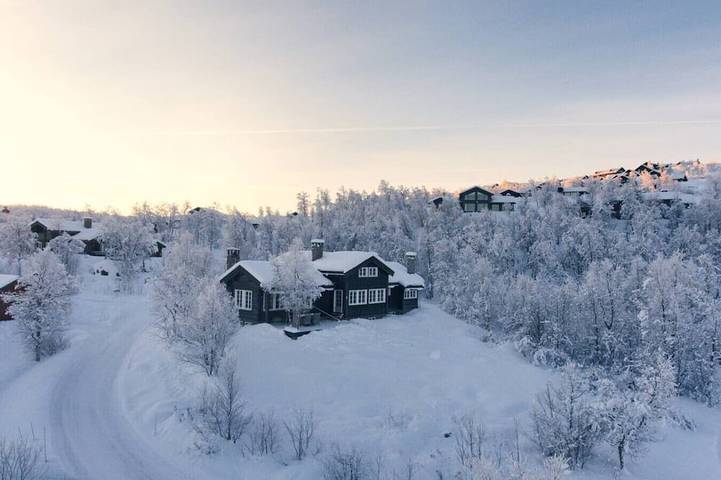 Blockhütte für 11 Personen, mit Sauna