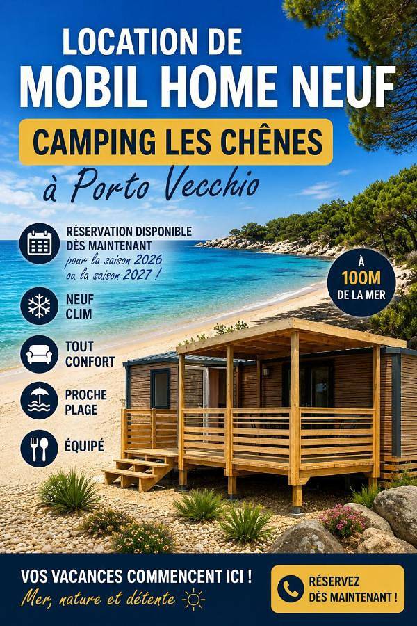 Camping para 4 personas, con jardín, Familias con niños en Porto Vecchio