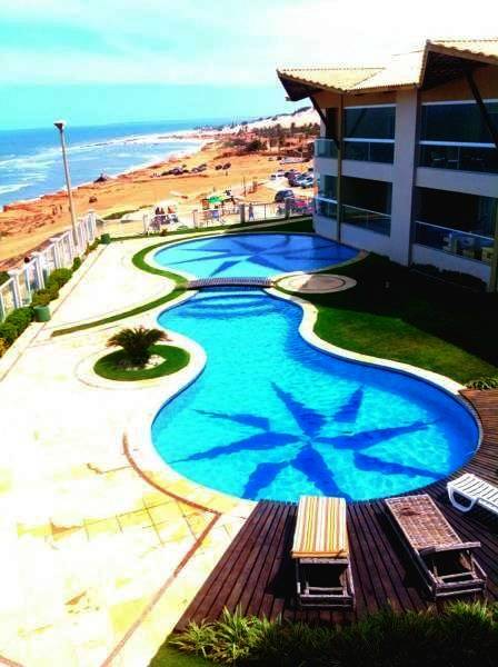 Casas e apartamentos de temporada para 5 pessoas, com balcão e piscina e ainda jardim and vista em Canoa Quebrada