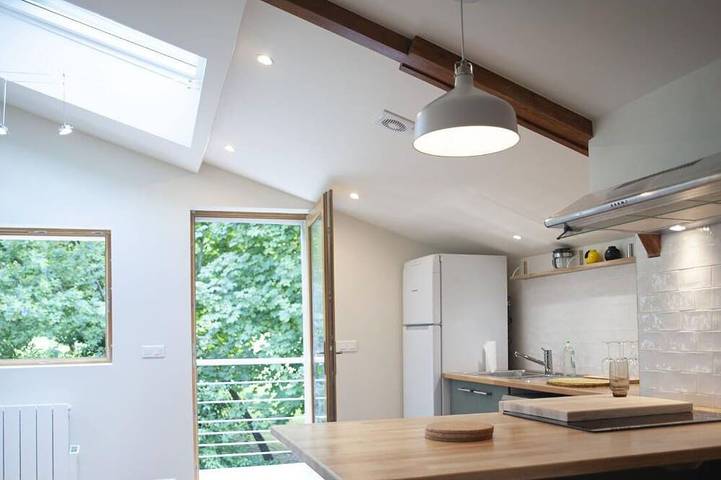Location de vacances pour 4 personnes, avec balcon ainsi que jardin et jacuzzi à Morlaix