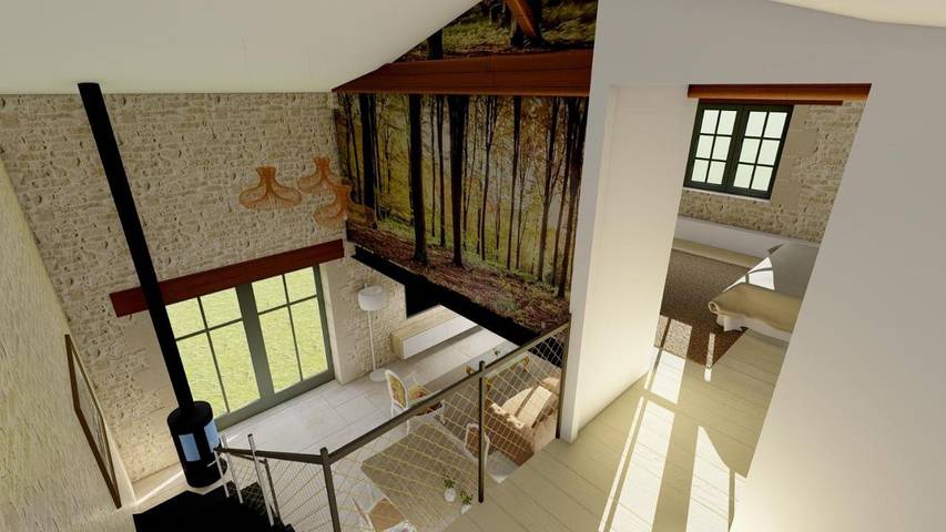 Location de vacances pour 6 personnes, avec piscine et jardin à Champagnolles - 4