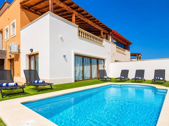 Chalet para 9 personas, con jardín y terraza en Caleta de Fuste