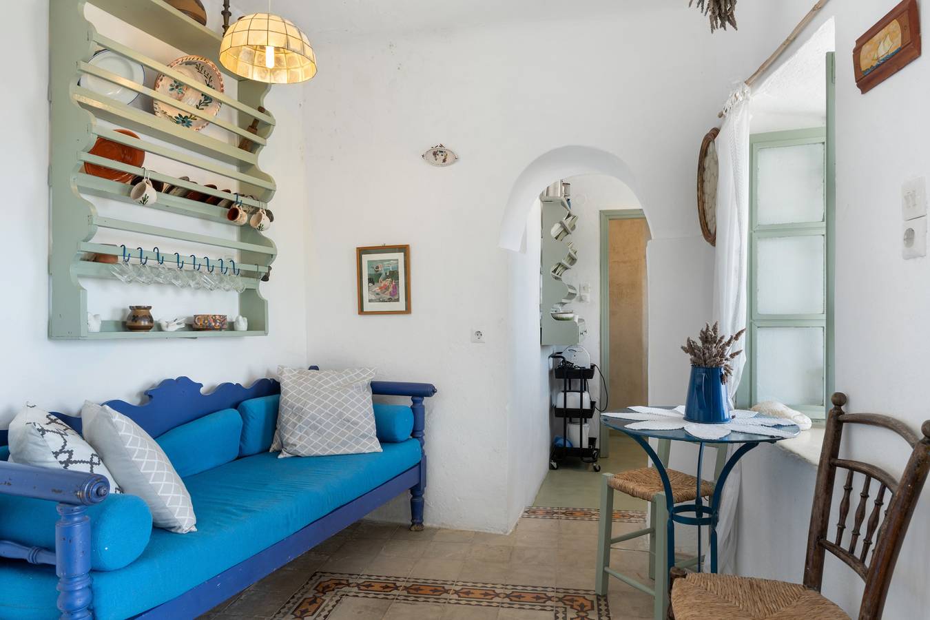 Appartamento intero, Appartamento "Traditional Hora House" con terrazza privata e aria condizionata in Cicladi