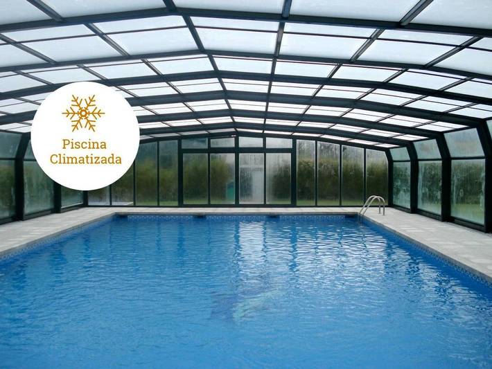 Apartamento para 3 personas, con Terraza y Jardín además de Piscina y Sauna en Lugo