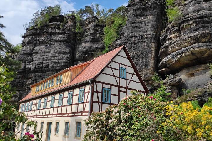 Ferienwohnung für 5 Personen, mit Terrasse und Garten in Rosenthal-Bielatal