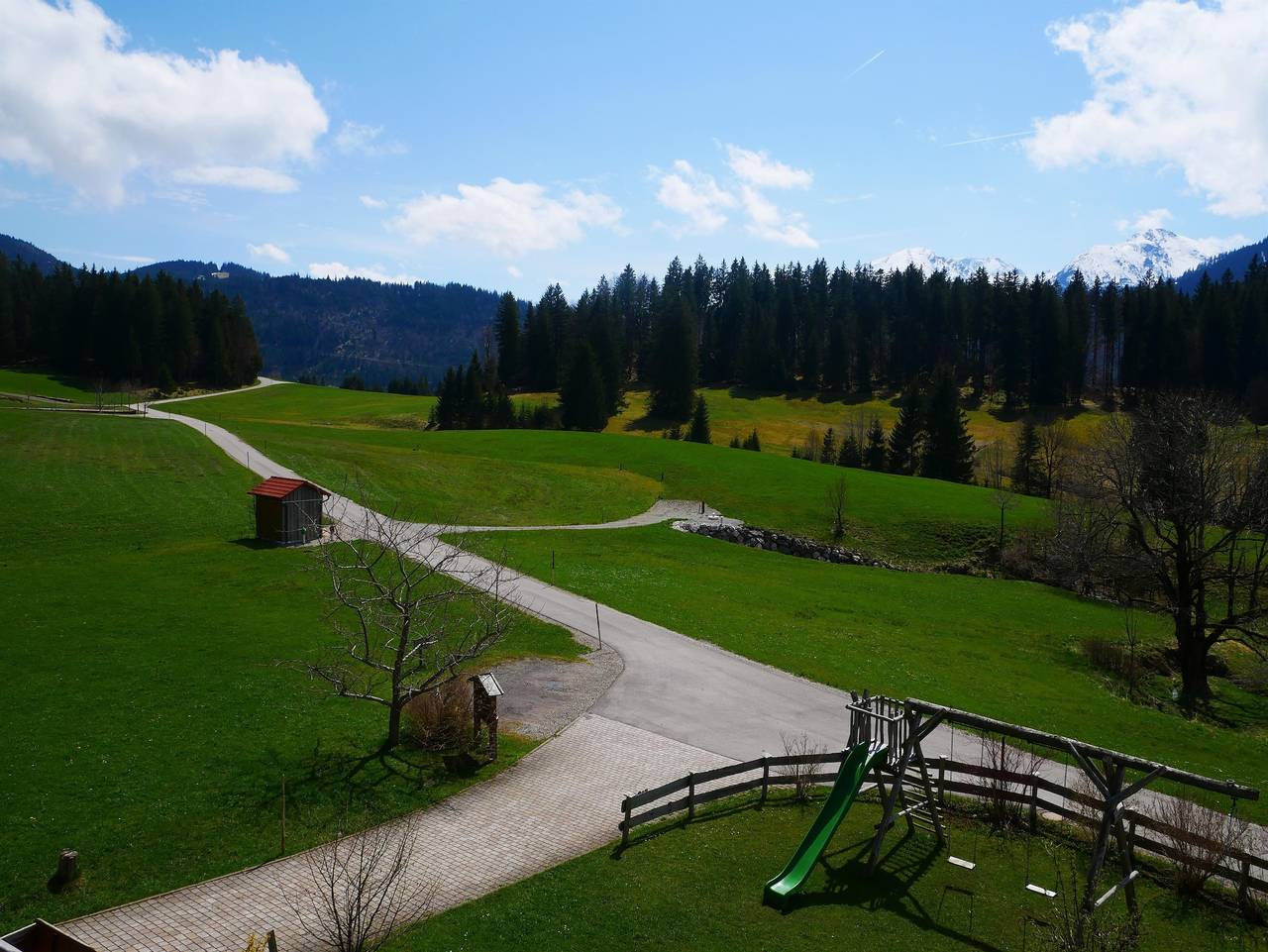 Bergblick in Bad Hindelang, Bayerisch Schwaben