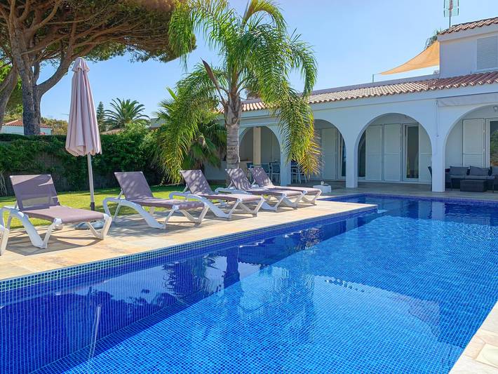 Casa de vacaciones para 8 personas, con Vistas al mar además de Jardín y Piscina en Costa de la Luz