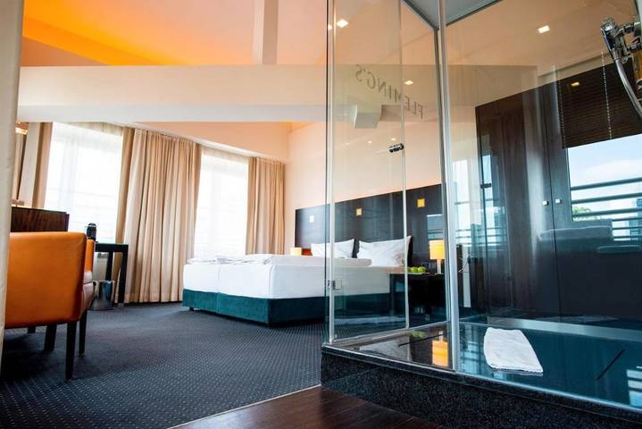 Hotel für 10 Personen, mit Terrasse und Sauna, mit Haustier beim Oktoberfest
