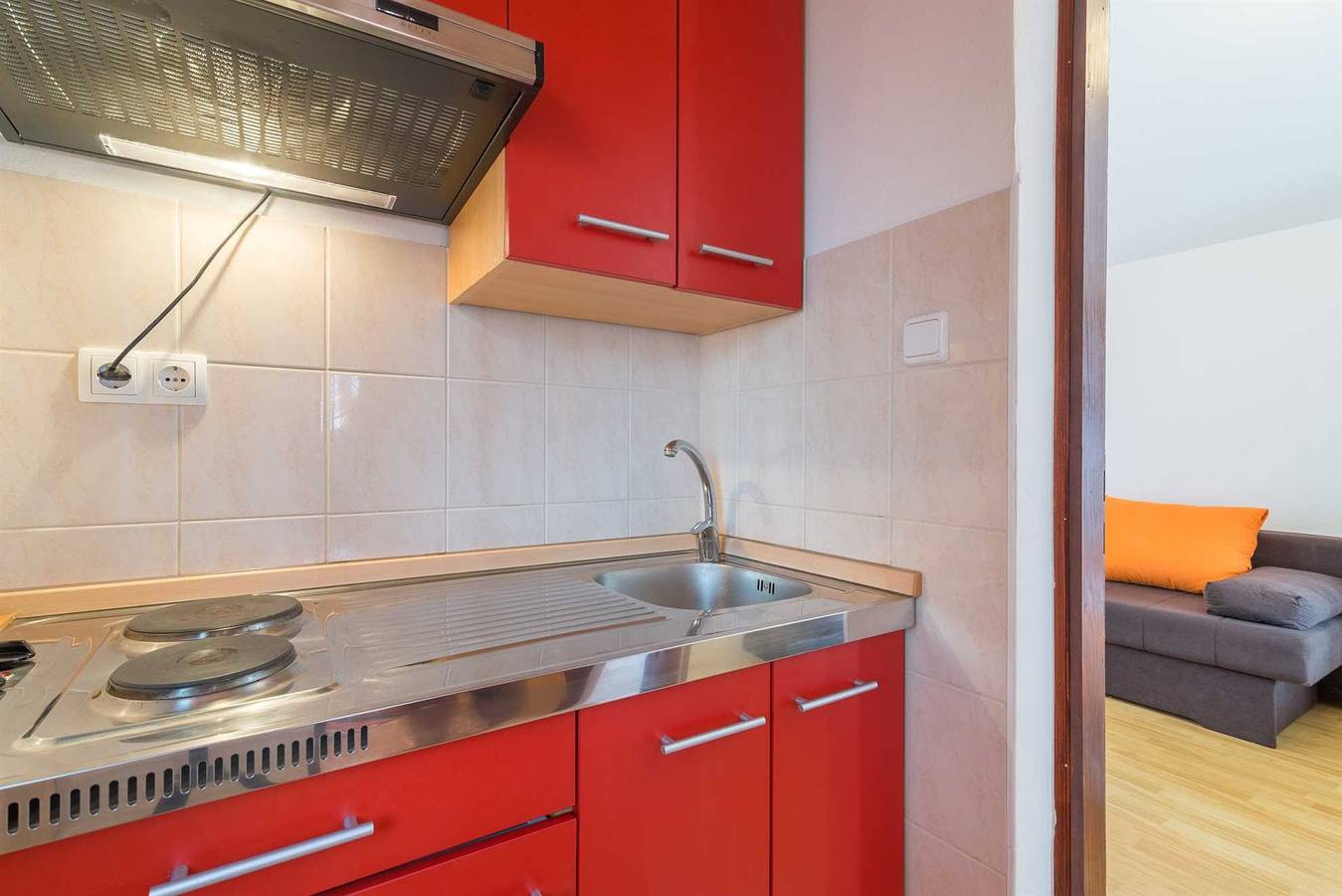 Całe studio, Studio dla 3 osób z balkon in Vir