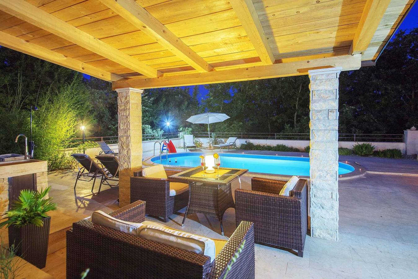 Ferienhaus mit Pool und Garten in Vodnjan, Grad Vodnjan
