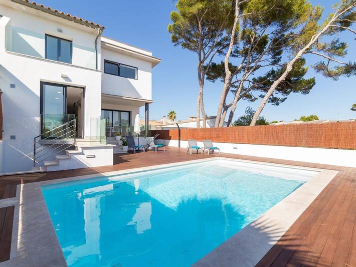 Luxus-Finca für 8 Personen, mit Balkon/Terrasse und Garten sowie Pool in Can Picafort - 3