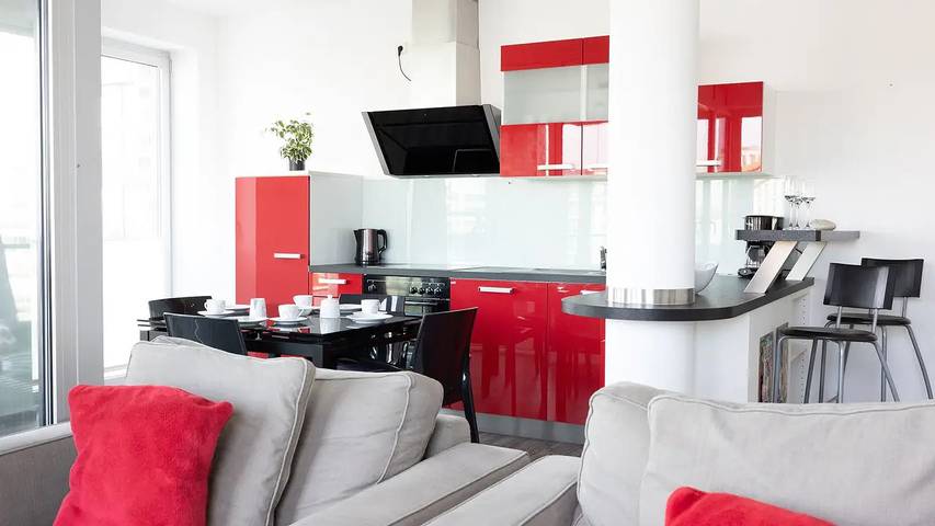 Ferienwohnung für 2 Personen, mit Balkon rund um die Havenwelten