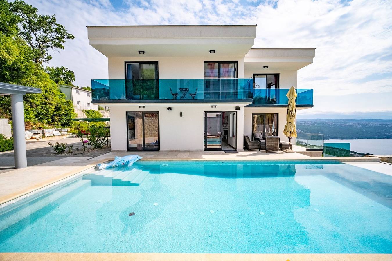 Villa für 10 Personen mit Balkon in Općina Matulji, Opatija Riviera