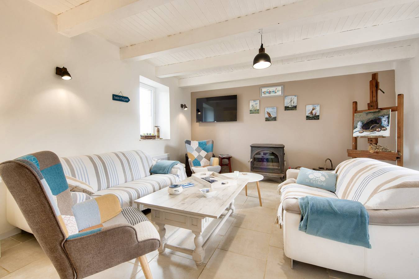 Maison pour 8 avec jardin, terrasse et jeux in Saint-Frégant, Région de Brest