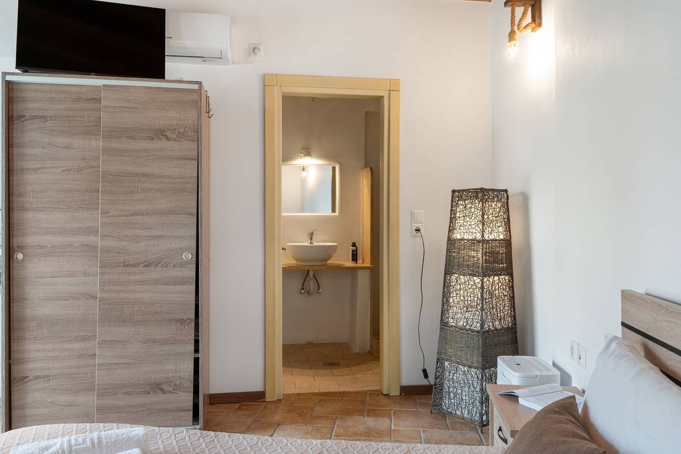 Chambre 'Double Vue sur Mer No 5' avec Vue sur Mer, Wi-Fi et Climatisation in Skala (Patmos), Dodécanèse