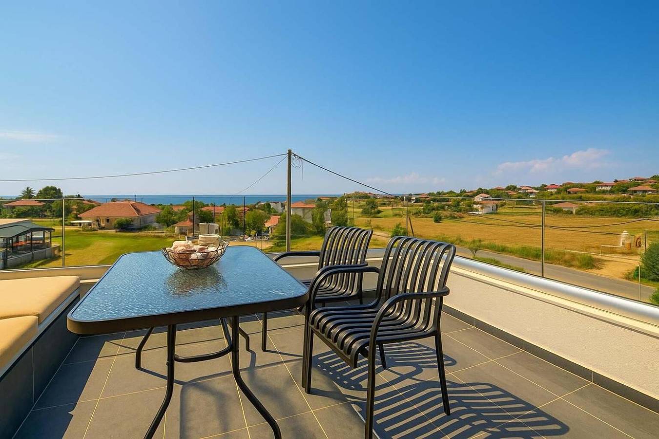Apartamento entero, Apartamento 'One Bedroom' con vistas al mar, Wi-Fi y aire acondicionado in Calcídica