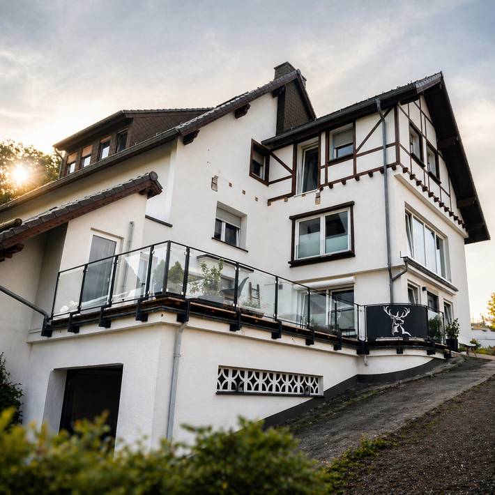 Ferienwohnung für 5 Personen, mit Balkon und Sauna sowie Ausblick in Pelm