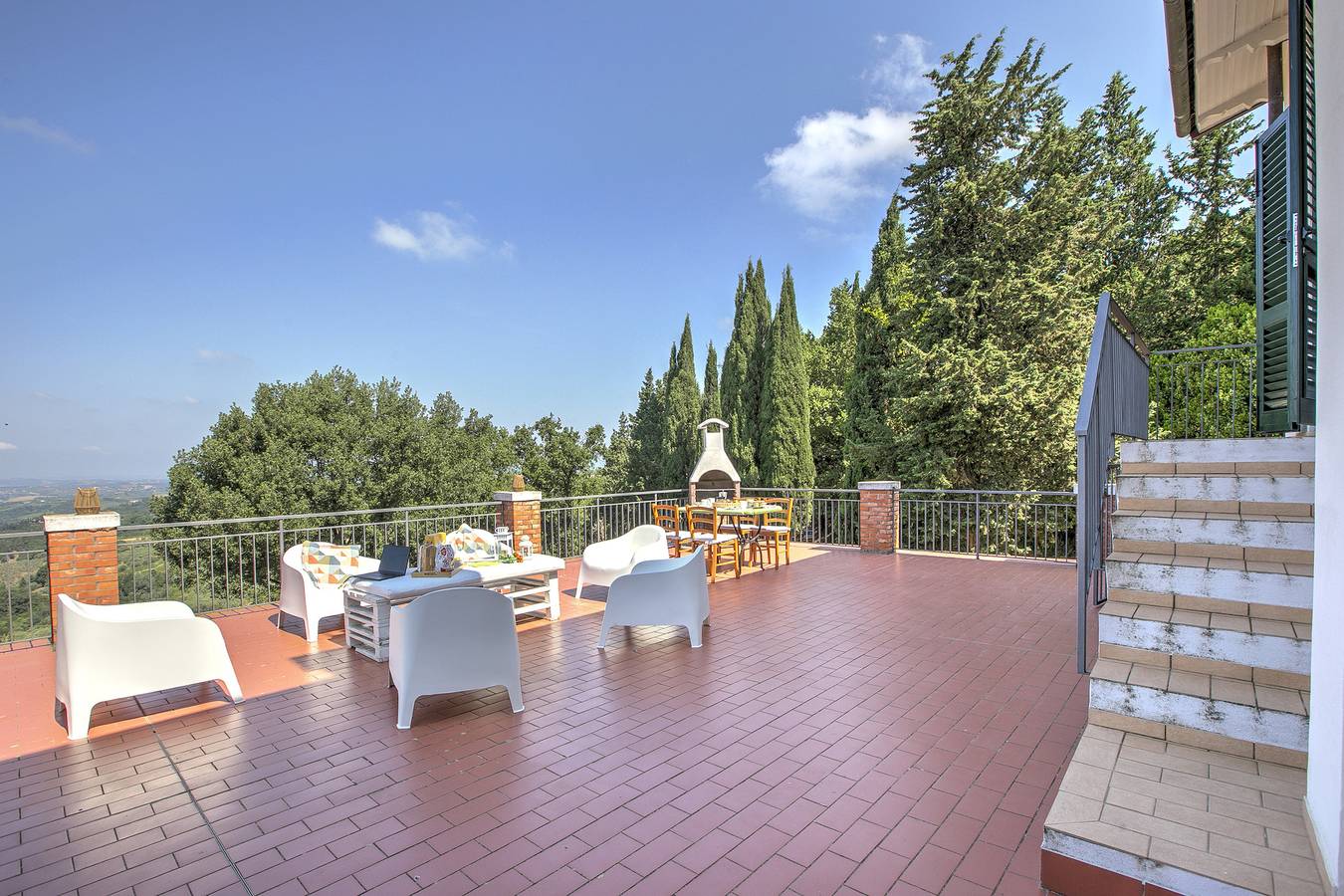 Home Boccaccio Terrace and Chianti View 1 in Montespertoli, Chianti