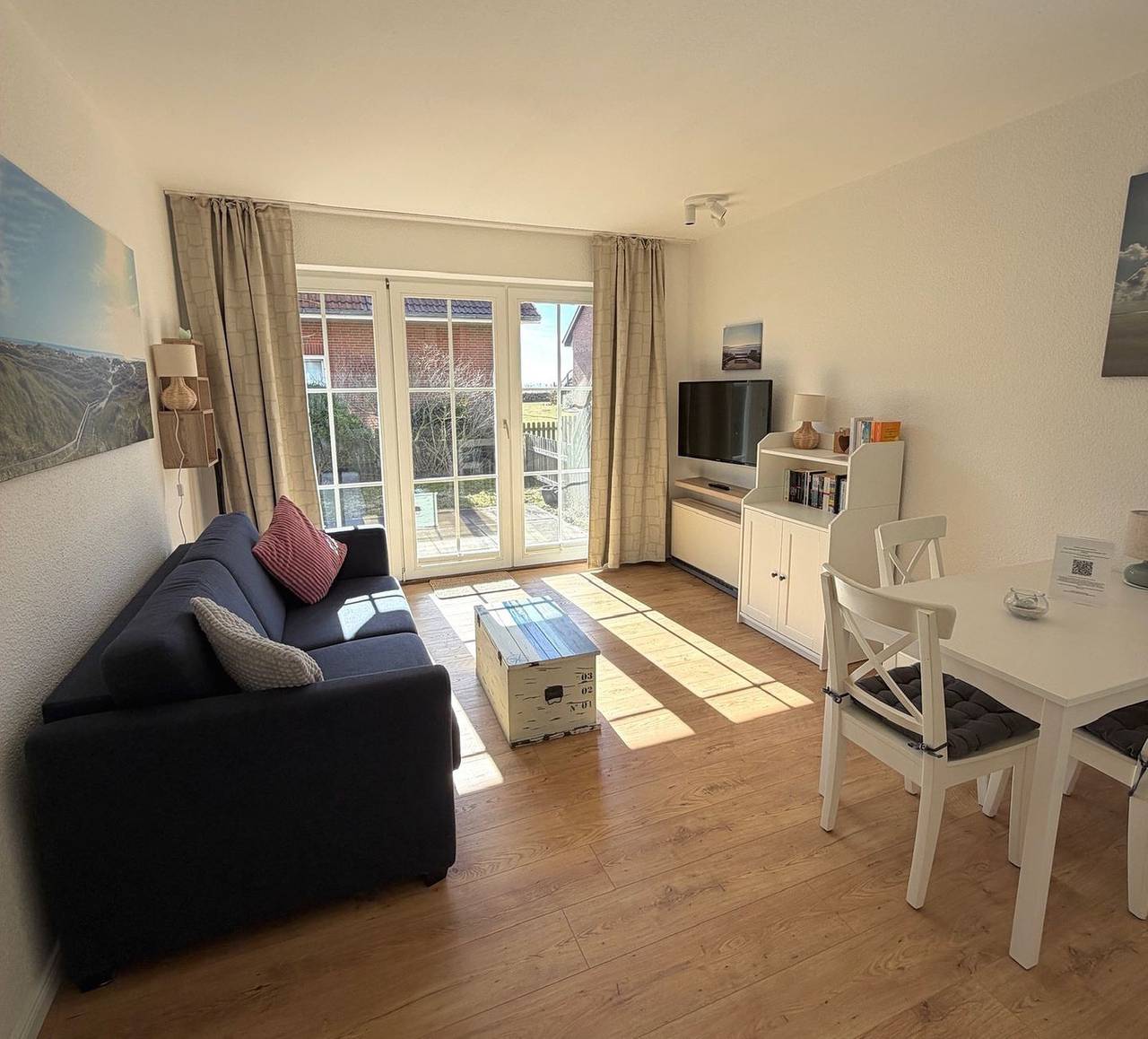 Ganze Wohnung, Haus Südspitze 18 Ferienwohnung Sand & Seele mit Terrasse nahe Strand 100 m in Wittdün, Amrum