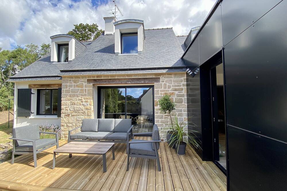 Villa H Ste Marine<br> with jacuzzi in a quiet area, fully renovated in Combrit, Quimper und Umgebung