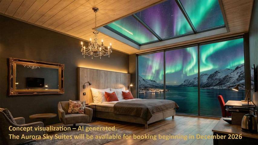 Ferienhaus für 2 Personen, mit Terrasse und Whirlpool sowie Sauna in Skjervøy - 4