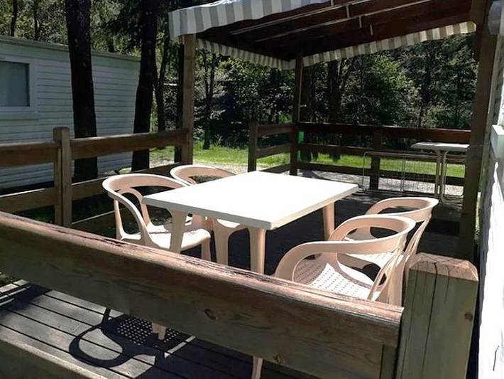 Camping Le Roubreau - Mobilheim 4 personen - Grün in Joannas, Parc naturel régional des Monts d'Ardèche
