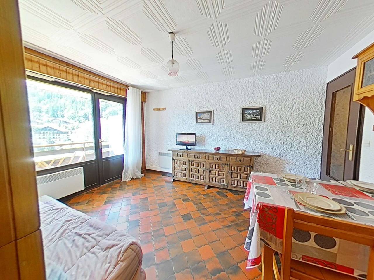 Apartamento entero, Estudio en Grand Bornand, 4 personas, al pie de pistas, balcón con vistas in Chinaillon, Le Grand-Bornand