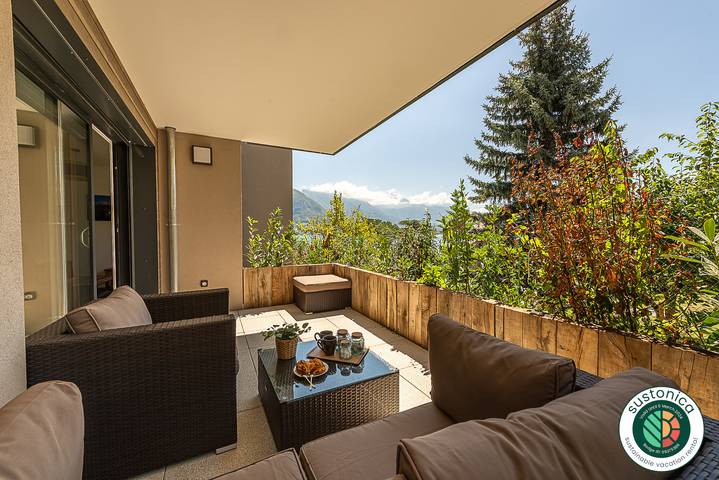 Appartement de vacances pour 4 personnes, avec vue sur le lac et terrasse, animaux acceptés - 1