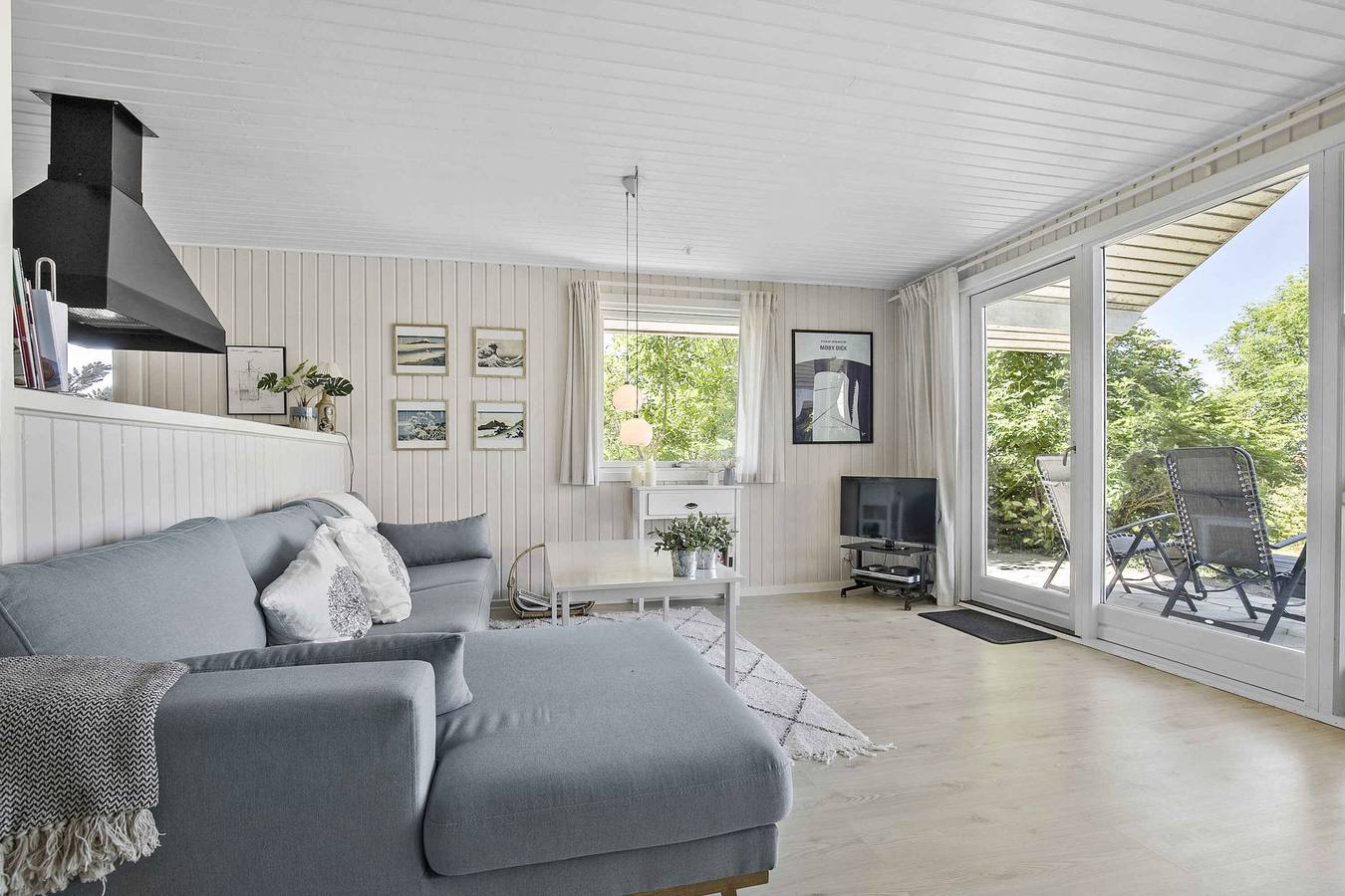 Helles und gemütliches Ferienhaus mit Meerblick in Hasle, Bornholm