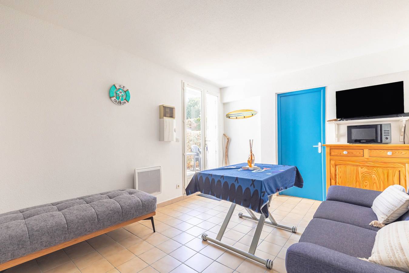 Apartamento entero, Apartamento 'Charmant L'Oasis' con piscina compartida, terraza privada y jardín privado in Vert-Bois, Dolus-d'Oléron