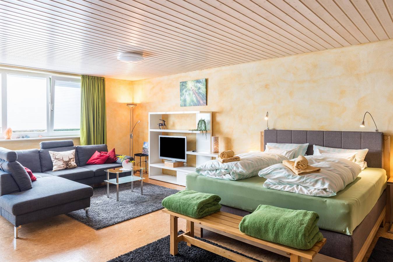 Vakantie Studio "Grünspecht" met Wi-Fi, Tuin & Terras, foto 7