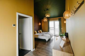 Maison d’hôte pour 2 personnes, avec jardin ainsi que vue et terrasse dans Flúðir